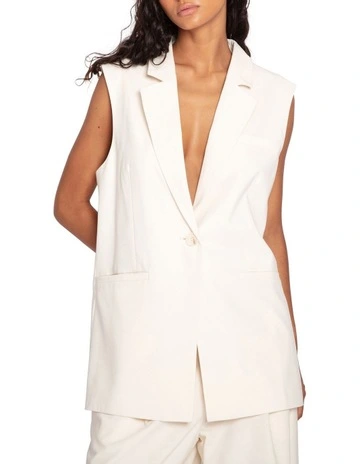 Make It Mine Wool Vest in Cream