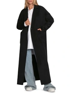 Publisher Maxi Coat in Black