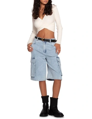 Skater Short in Stonewash