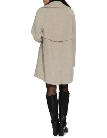 Wanna Be Loved Coat in Pale Oat