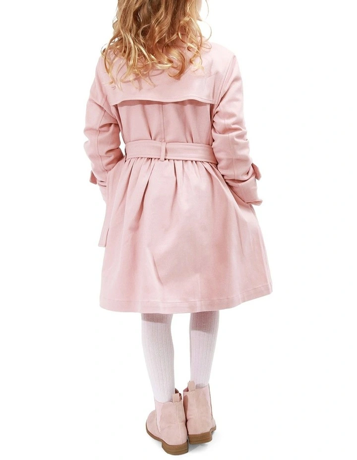 Miss Sunshine Trench Coat in Blush Pink image 3