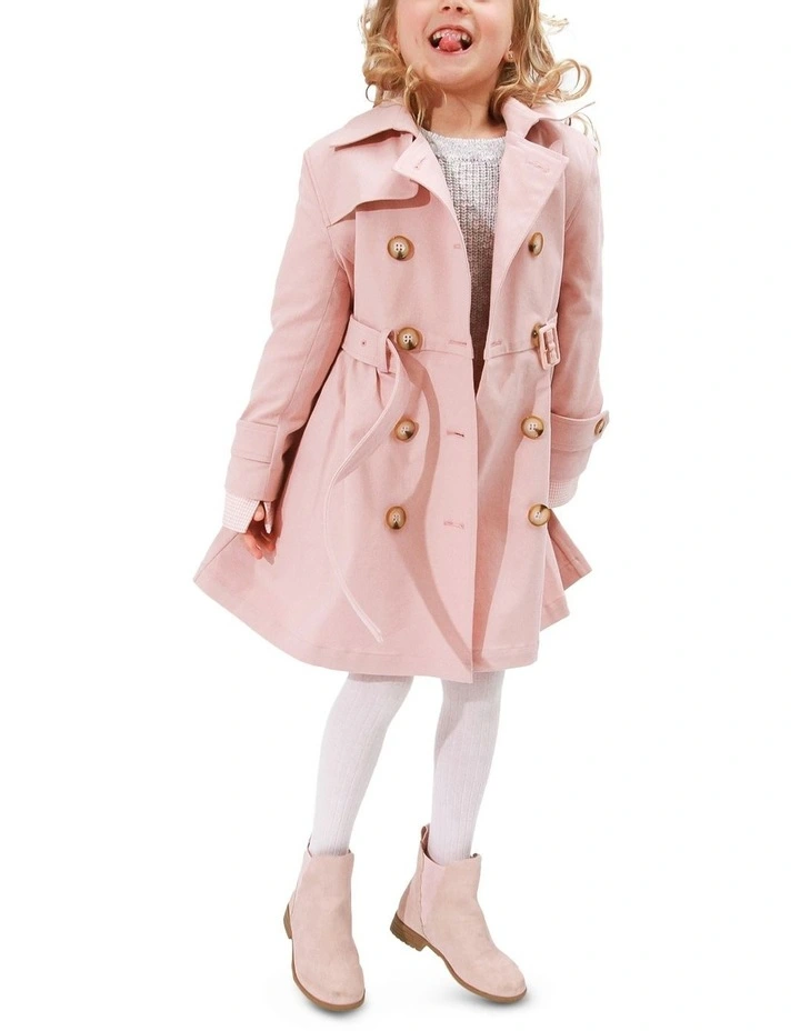 Miss Sunshine Trench Coat in Blush Pink image 6