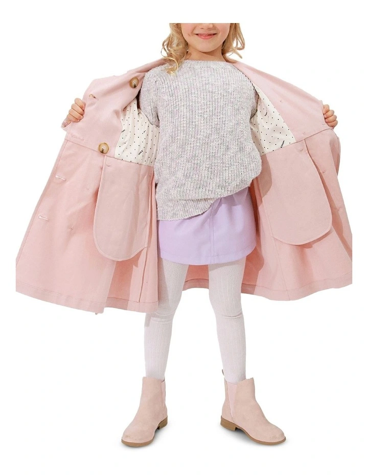 Miss Sunshine Trench Coat in Blush Pink image 7
