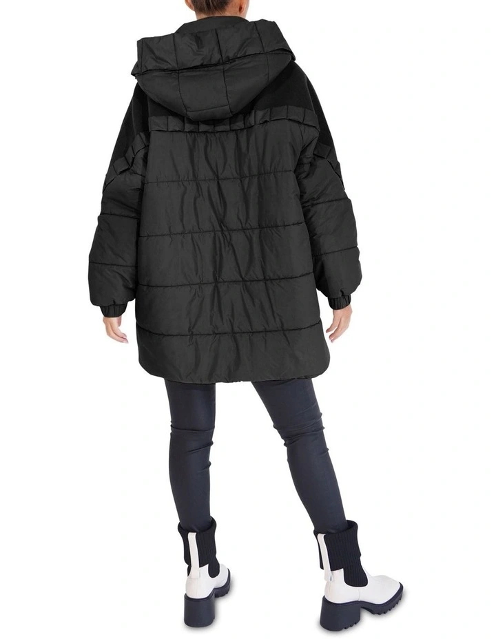 Say It Again Quilted Jacket in Black image 4