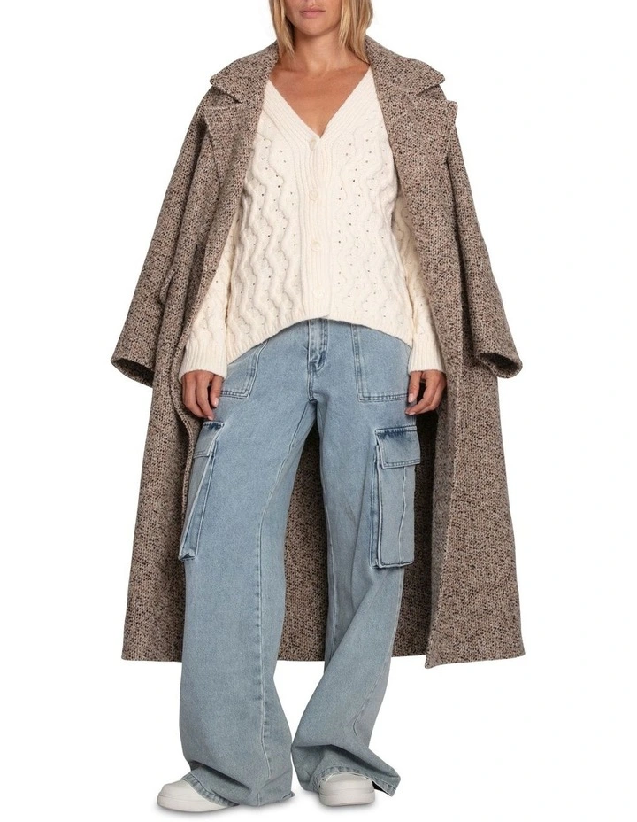 Sugar Plum Chunky Cardigan in Cream image 6