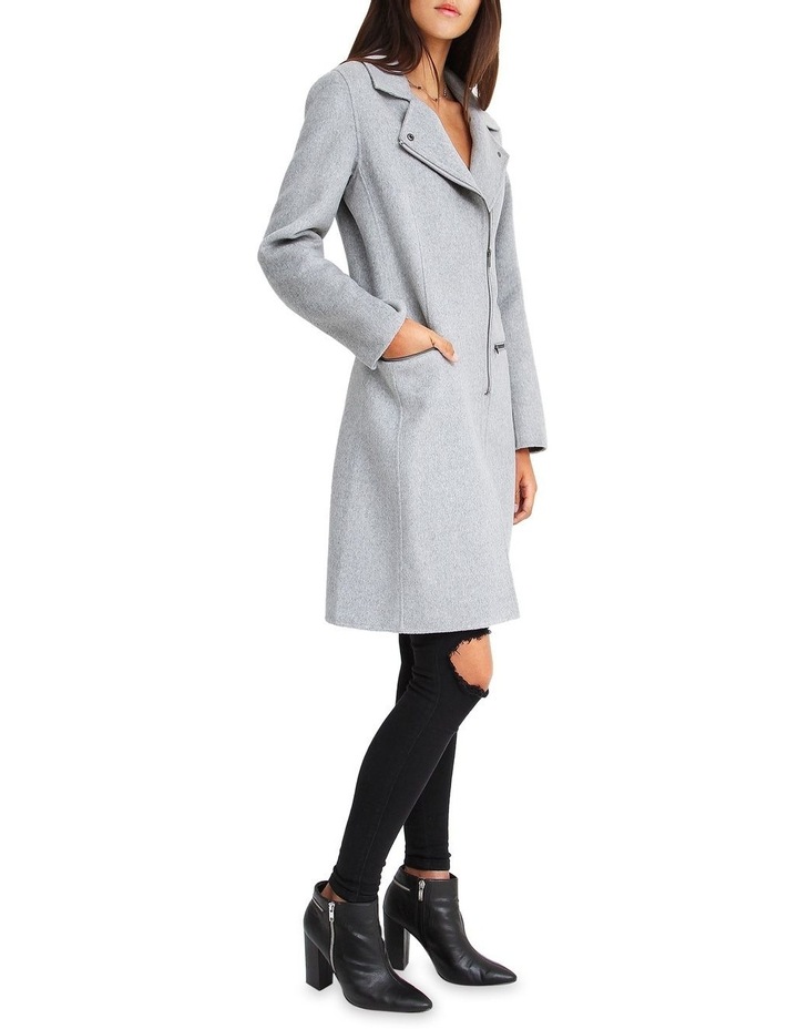 grey fitted coat