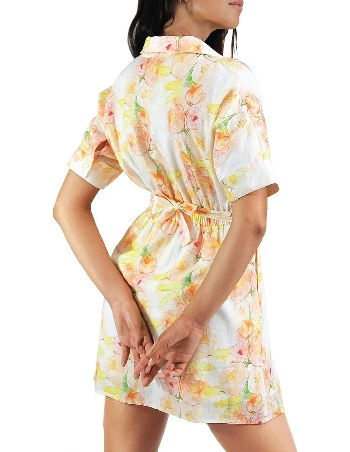 Open Arms Cut Out Dress in Floral Bouquet image 2