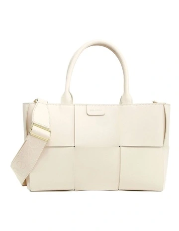 Long Way Home Woven Tote in Cream
