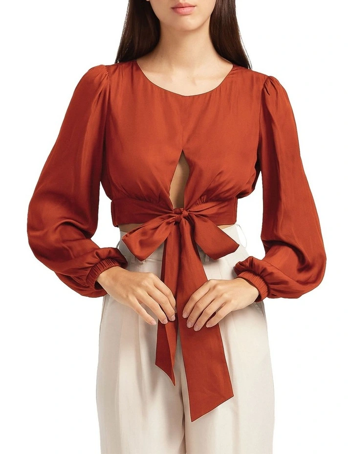 No Way Home Cropped Top in Red image 1