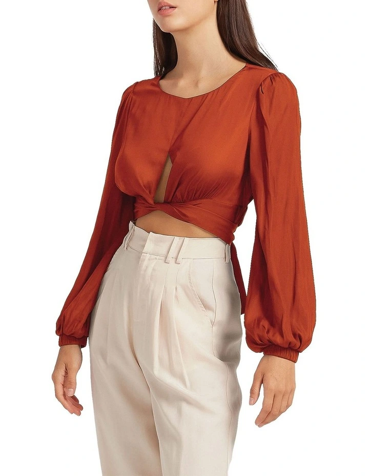 No Way Home Cropped Top in Red image 2
