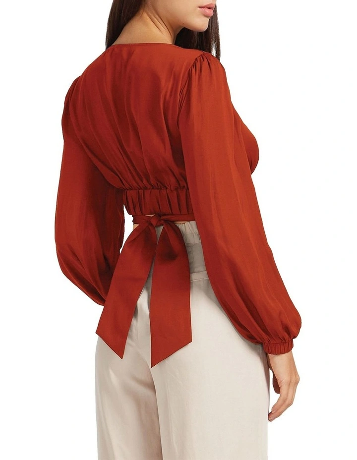 No Way Home Cropped Top in Red image 3