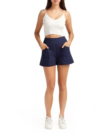 A Kind Of Magic Quilted Shorts in Navy