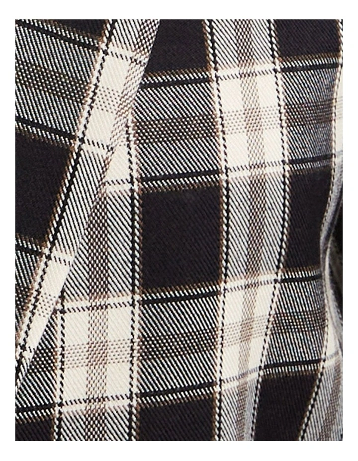 Dominoes Wide Leg Check Pant in Black Multi image 6