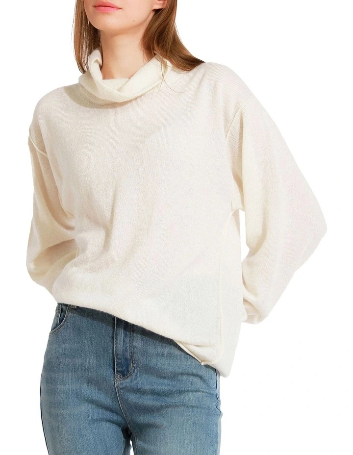 Simple Pleasures Cashmere Knit in Cream image 1