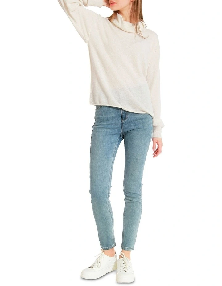 Simple Pleasures Cashmere Knit in Cream image 4