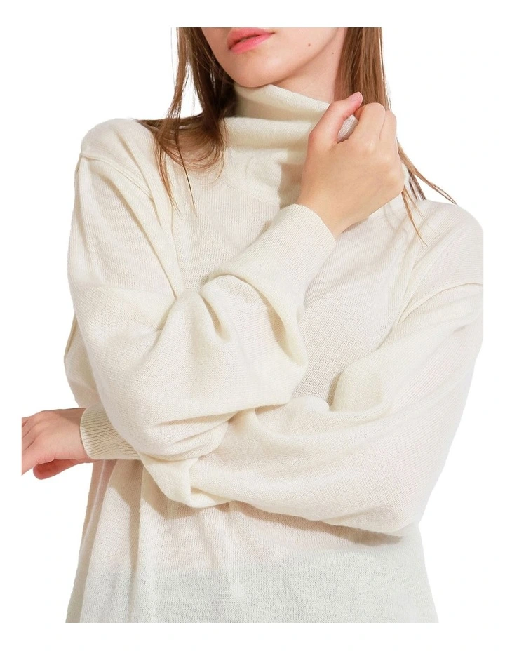 Simple Pleasures Cashmere Knit in Cream image 5