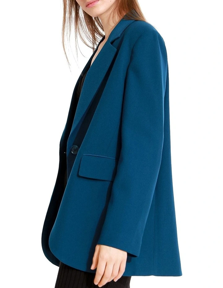 Unchained Heart Blazer in Teal image 2
