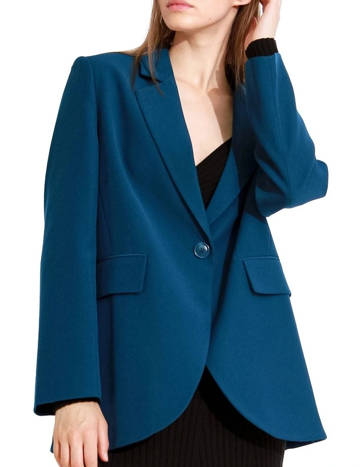 Unchained Heart Blazer in Teal image 6