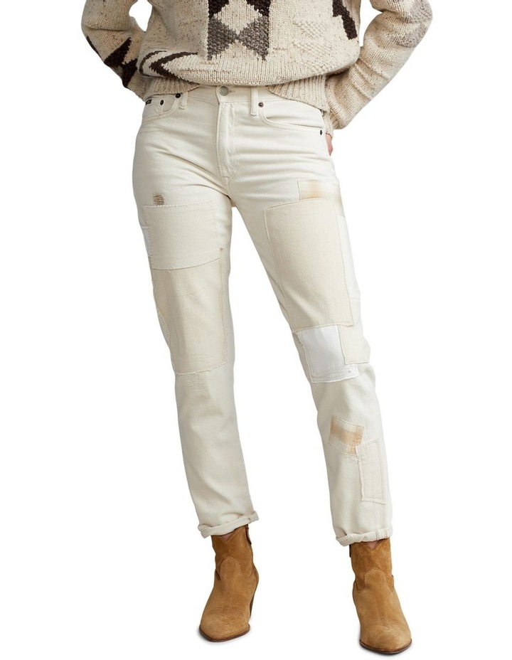 Avery Boyfriend Skinny Jean in White