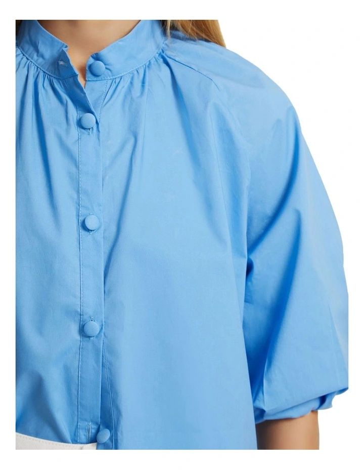 Cotton Oxford X Wool Nylon Blouson
