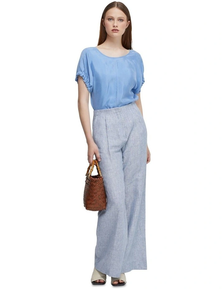 Edie Fluid Top in Blue image 1