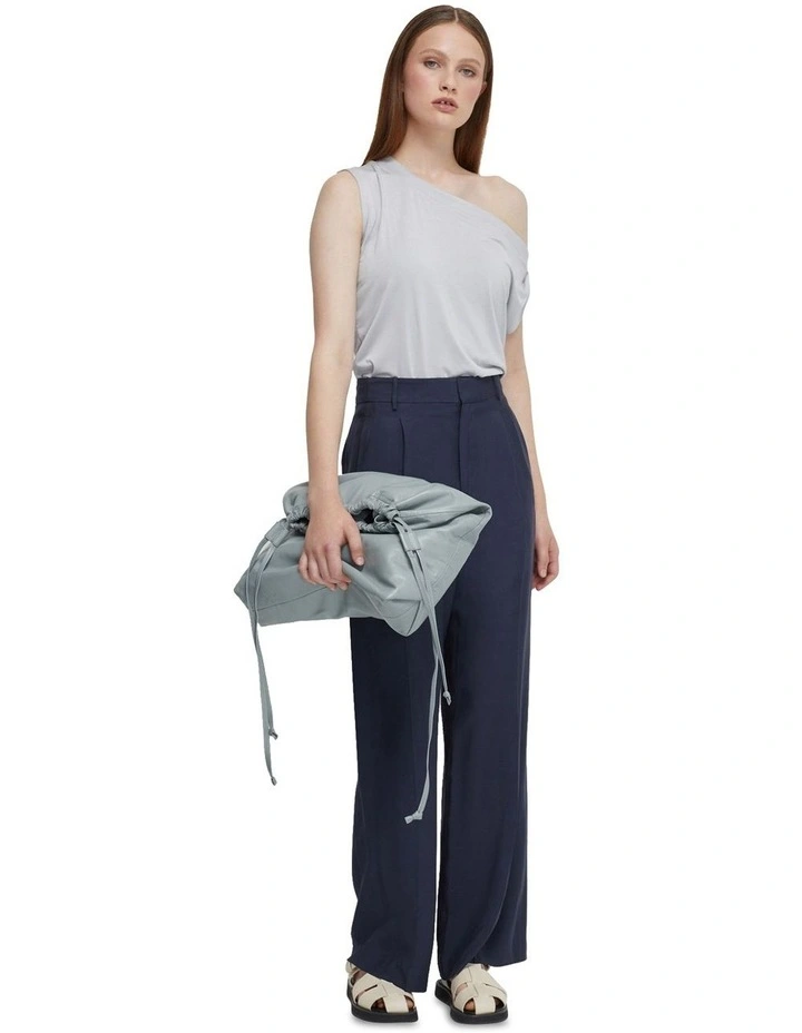 Hazel Wide Leg Trousers in Navy image 5