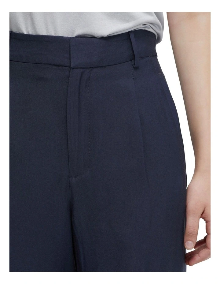 Hazel Wide Leg Trousers in Navy image 6