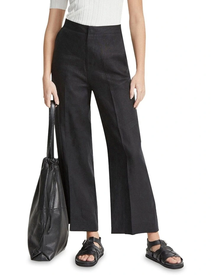 Ela Linen Pants in Black image 5