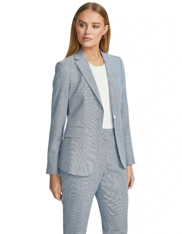 Alexa Eco Suit Jacket in Blue image 2