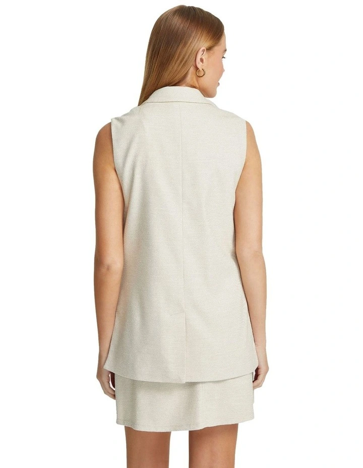 Scarlet Eco Vest in Natural image 3