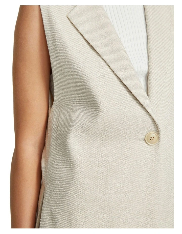 Scarlet Eco Vest in Natural image 6
