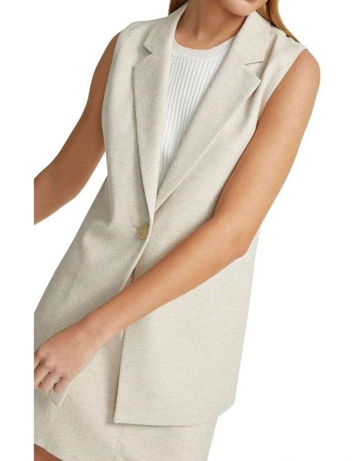 Scarlet Eco Vest in Natural image 7