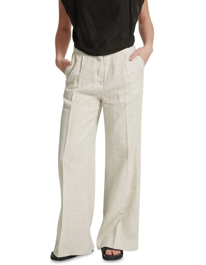 Cotton Wide Leg Lounge Pant - Sage main image 1