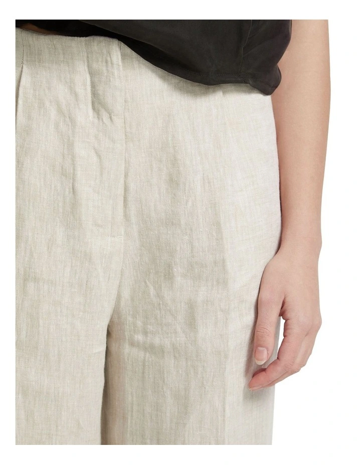 Sage Linen Wide Leg Pants in Coconut image 6