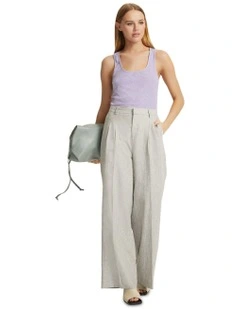 Sandy Rib Tank in Lilac