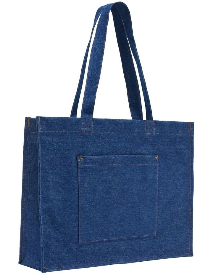 Celine Denim Tote Bag in Blue image 1