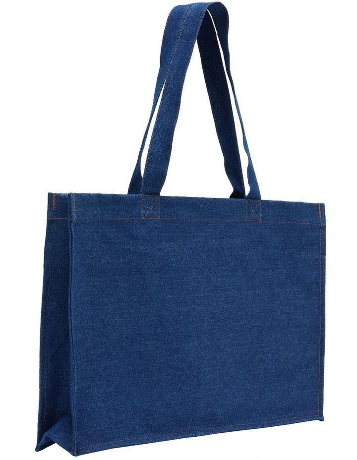 Celine Denim Tote Bag in Blue image 2