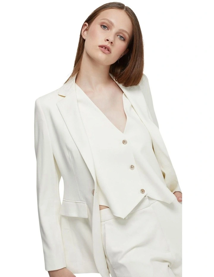 Ebony Suit Jacket in Ivory image 4