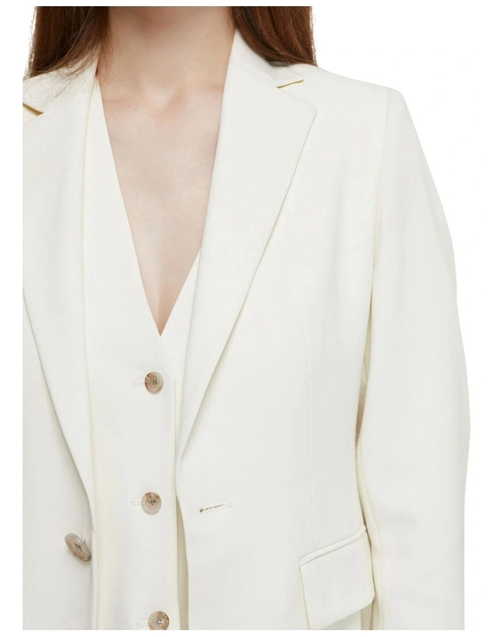 Ebony Suit Jacket in Ivory image 6