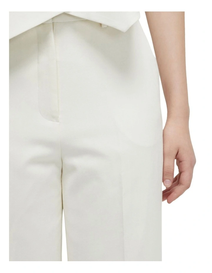 Lauren Wide Leg Suit Pants in Ivory image 6