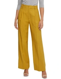 Hazel Wide Leg Trousers in Mustard