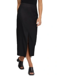 Mia Eco Pencil Skirt in Black