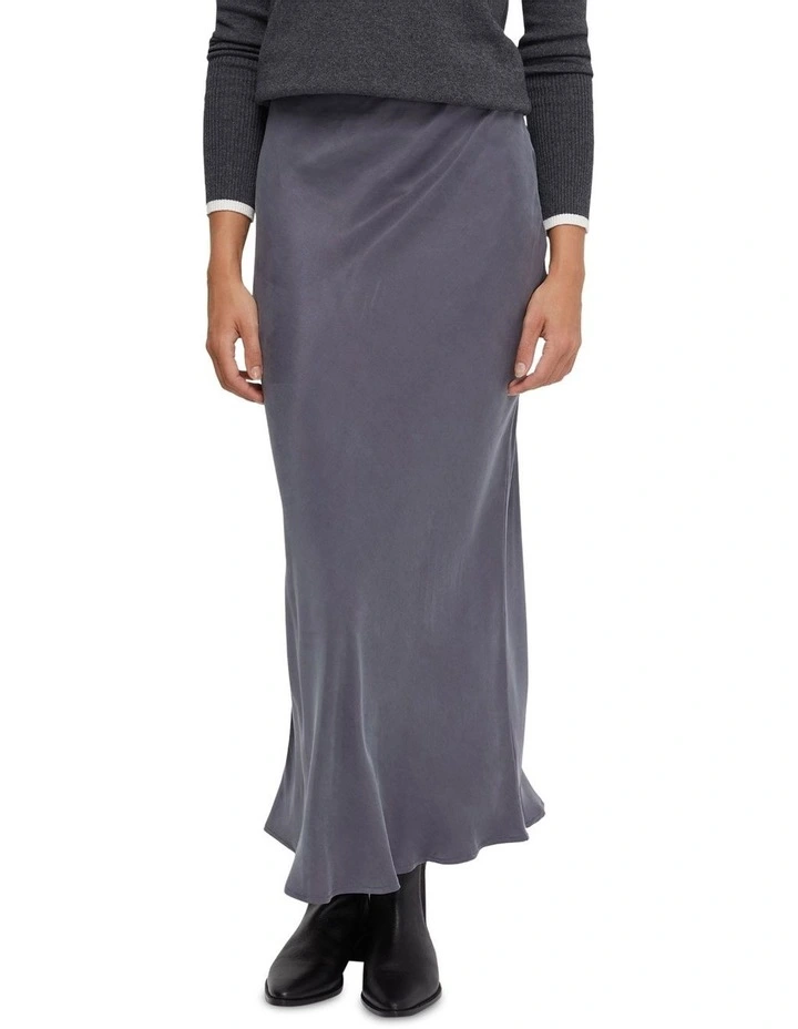 Lucinda Cupro Skirt in Charcoal image 1
