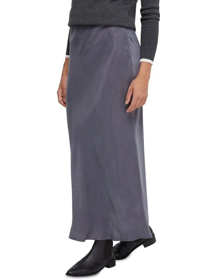Lucinda Cupro Skirt in Charcoal image 2