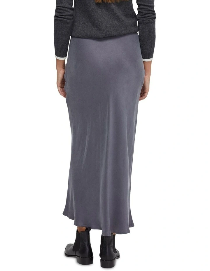 Lucinda Cupro Skirt in Charcoal image 3