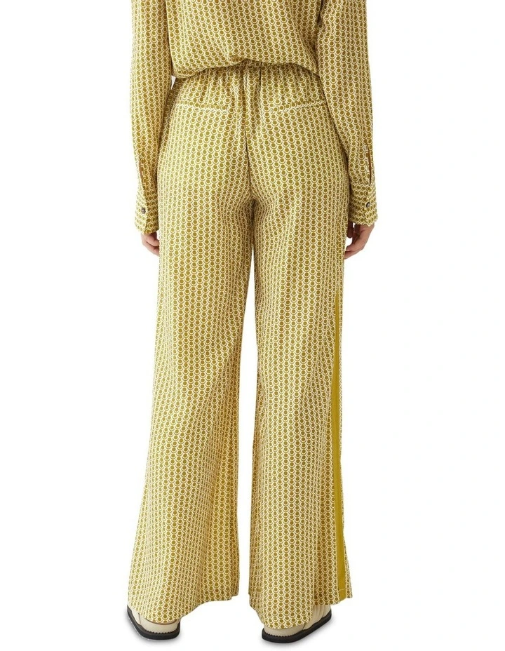 Chantel Pants With Side Leg Tape in Olive image 3