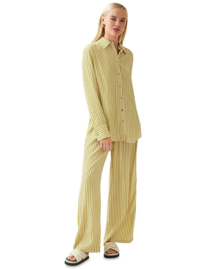 Chantel Pants With Side Leg Tape in Olive image 5