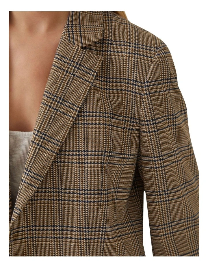 Willow Eco Check Jacket in Olive image 6