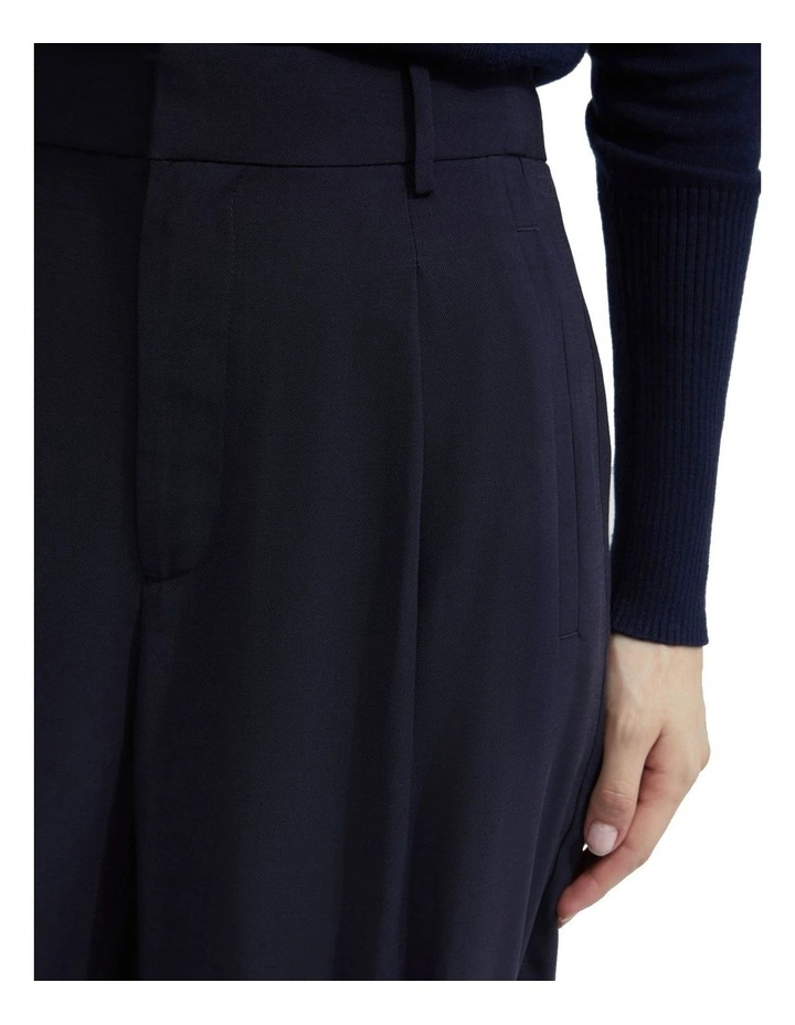 Hazel Wide Leg Trousers in Navy image 6