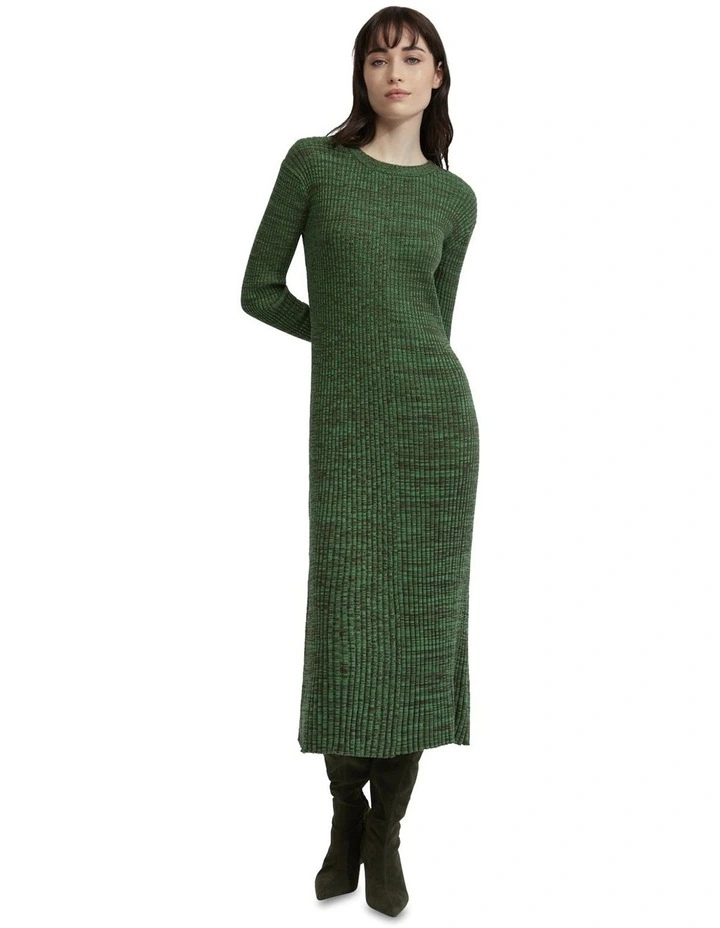 Dede Knitted Dress in Green image 5